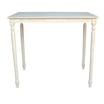 International Concepts Unfinished 42" Solid Dining Table with Turned Legs