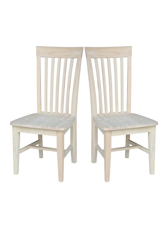 International Concepts Unfinished Tall Mission  Dining Chair (Set of 2)