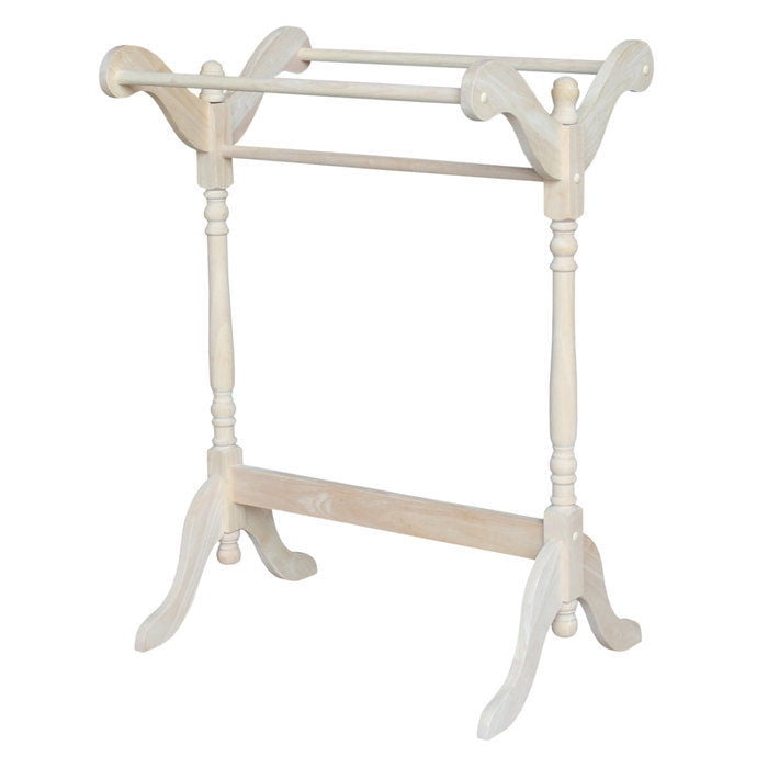 International Concepts Unfinished Wood Quilt Rack