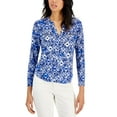 thumbnail image 1 of International Concepts Womens Print Zip Pocket Top In Dharma Dye PS, 1 of 1