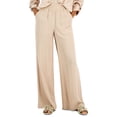 thumbnail image 1 of International Concepts Womens Pull On Patch Pocket Wide Leg Pants Toasted Twine M, 1 of 1