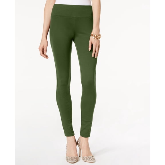 International Concepts Womens Pull On Ponte Pants Costa Green 8