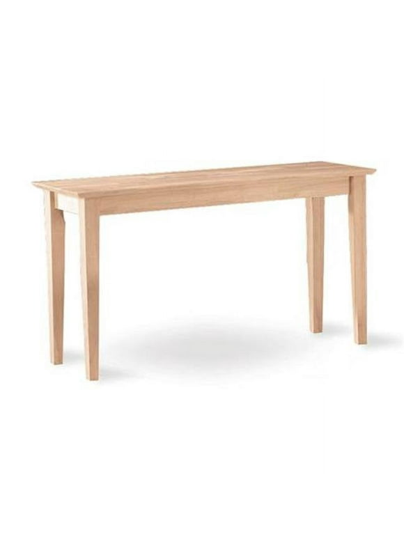 International Concepts Wood Shaker Console Table, Unfinished