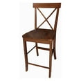 thumbnail image 1 of International Concepts X-Back Counter Stool, 1 of 3