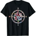 International Country Flags Compass Travelling World Flag TShirt