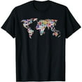 thumbnail image 1 of International Country Flags Traveling Countries World Flags T-Shirt, 1 of 4