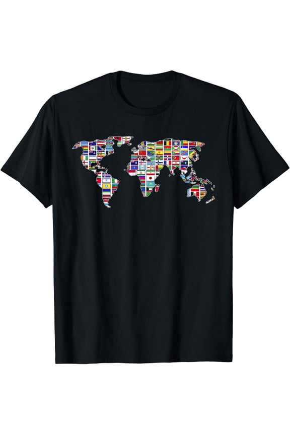 International Country Flags Traveling Countries World Flags T-Shirt