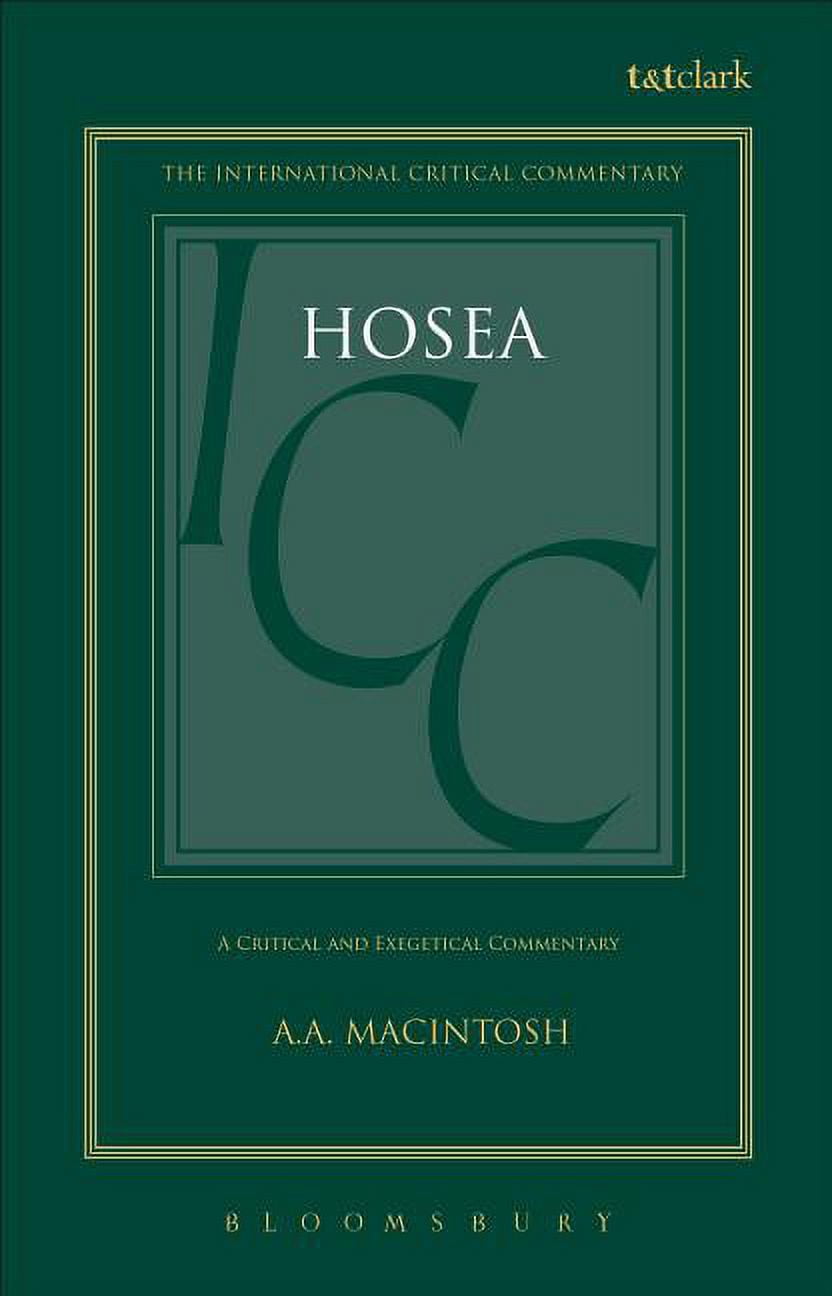 International Critical Commentary Hosea (ICC), (Hardcover)