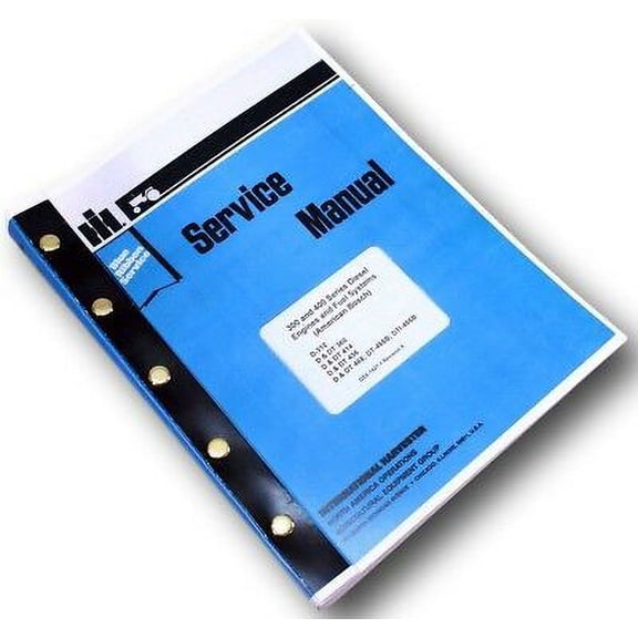 International D Dt-414 Diesel Engine Service Repair Shop Manual Dt414 D414