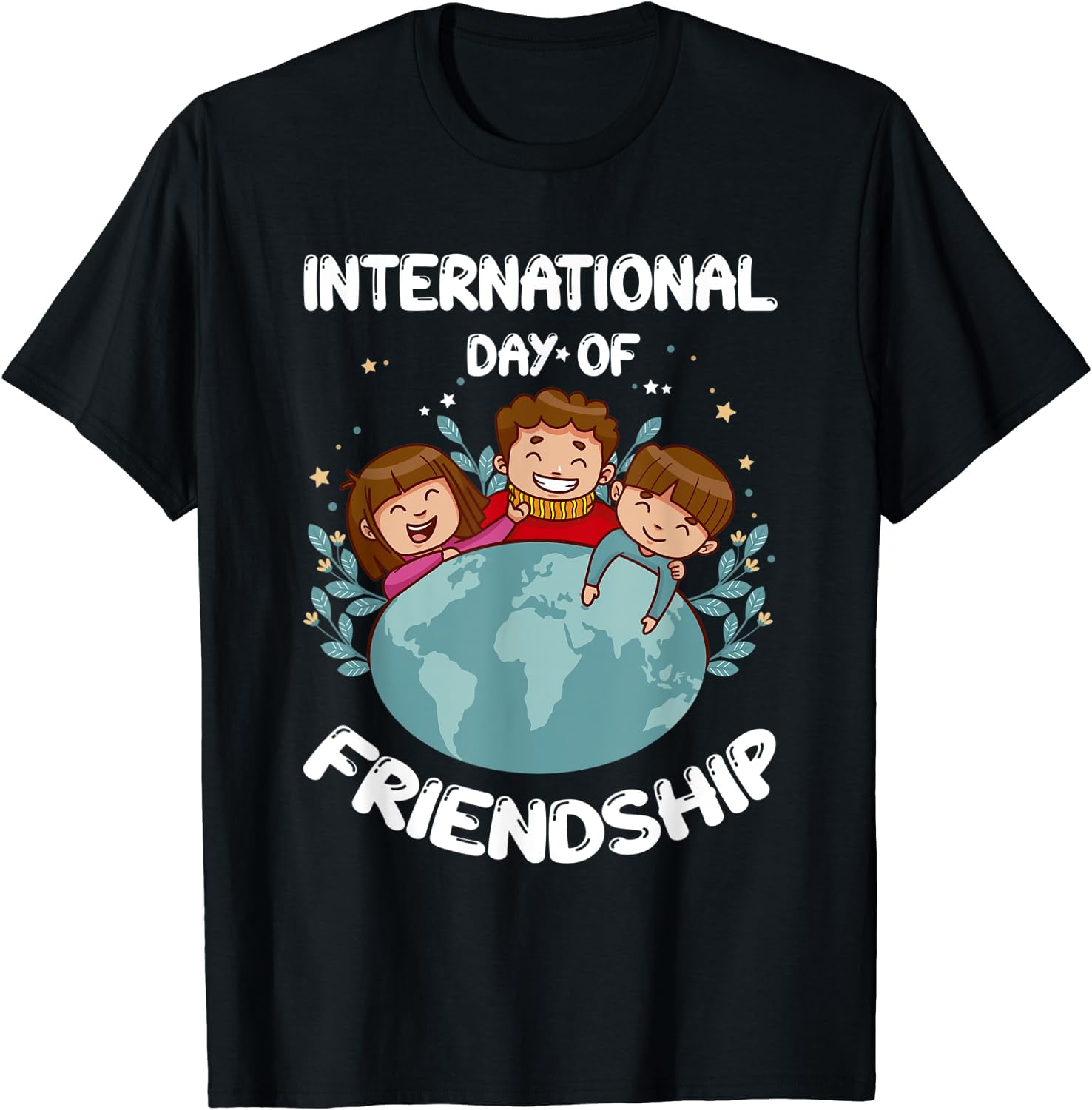 International Day Of Friendship United Nations T-Shirt Black X-Large 