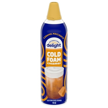International Delight Caramel Macchiato Cold Foam Coffee Creamer, 14 oz Can