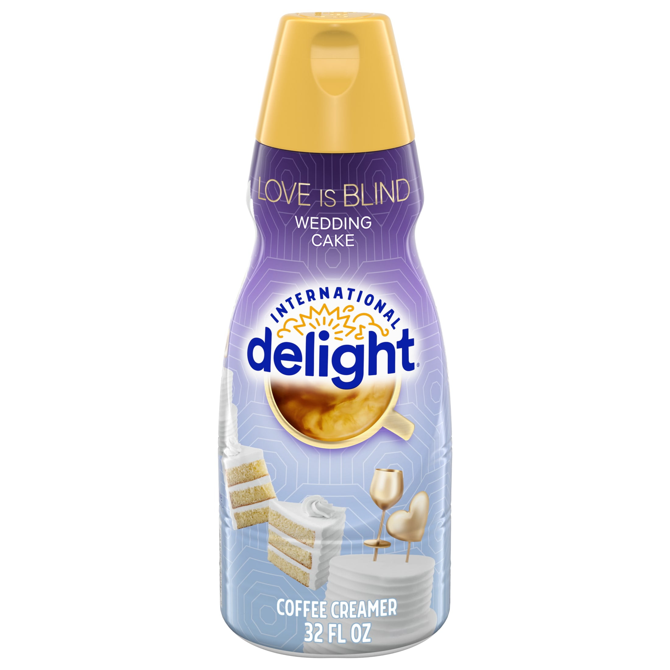 International Delight LOVE IS BLIND (TM) Wedding Cake Coffee Creamer Bottle, 32 fl oz
