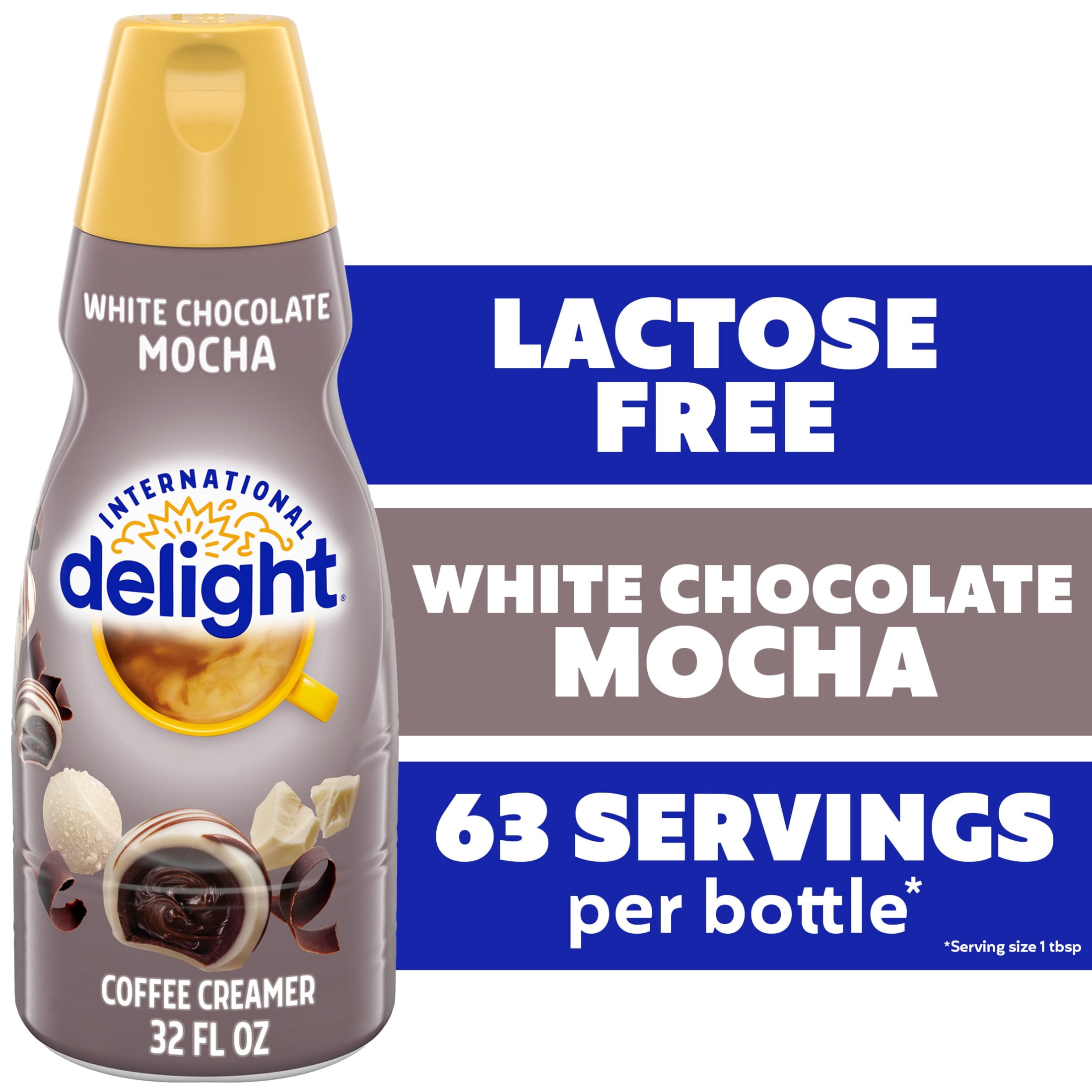 International Delight White Chocolate Mocha Coffee Creamer, 32 fl oz Bottle