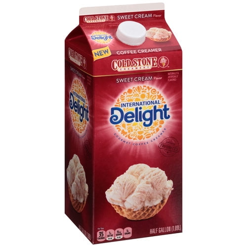 International Delight Cold Stone Creamery Sweet Cream Flavor Coffee Creamer, Half Gallon