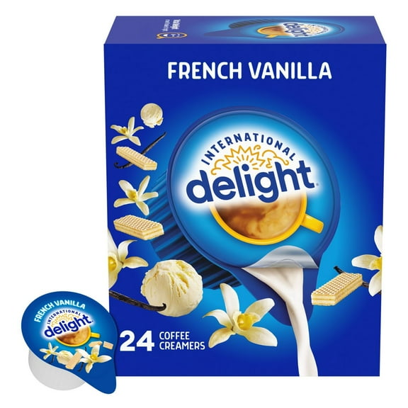 International Delight French Vanilla Coffee Creamer Singles - 24ct/0.44 fl oz - Pack of 2