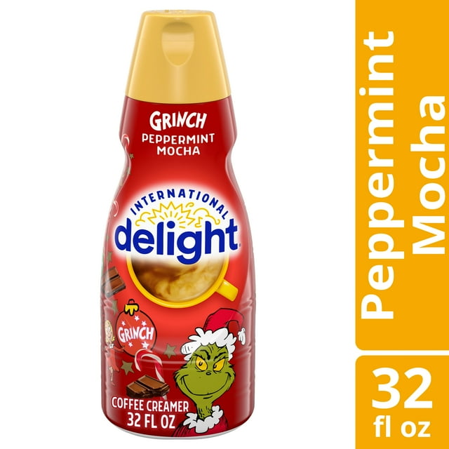 International Delight Grinch Peppermint Mocha Coffee Creamer, 32 oz