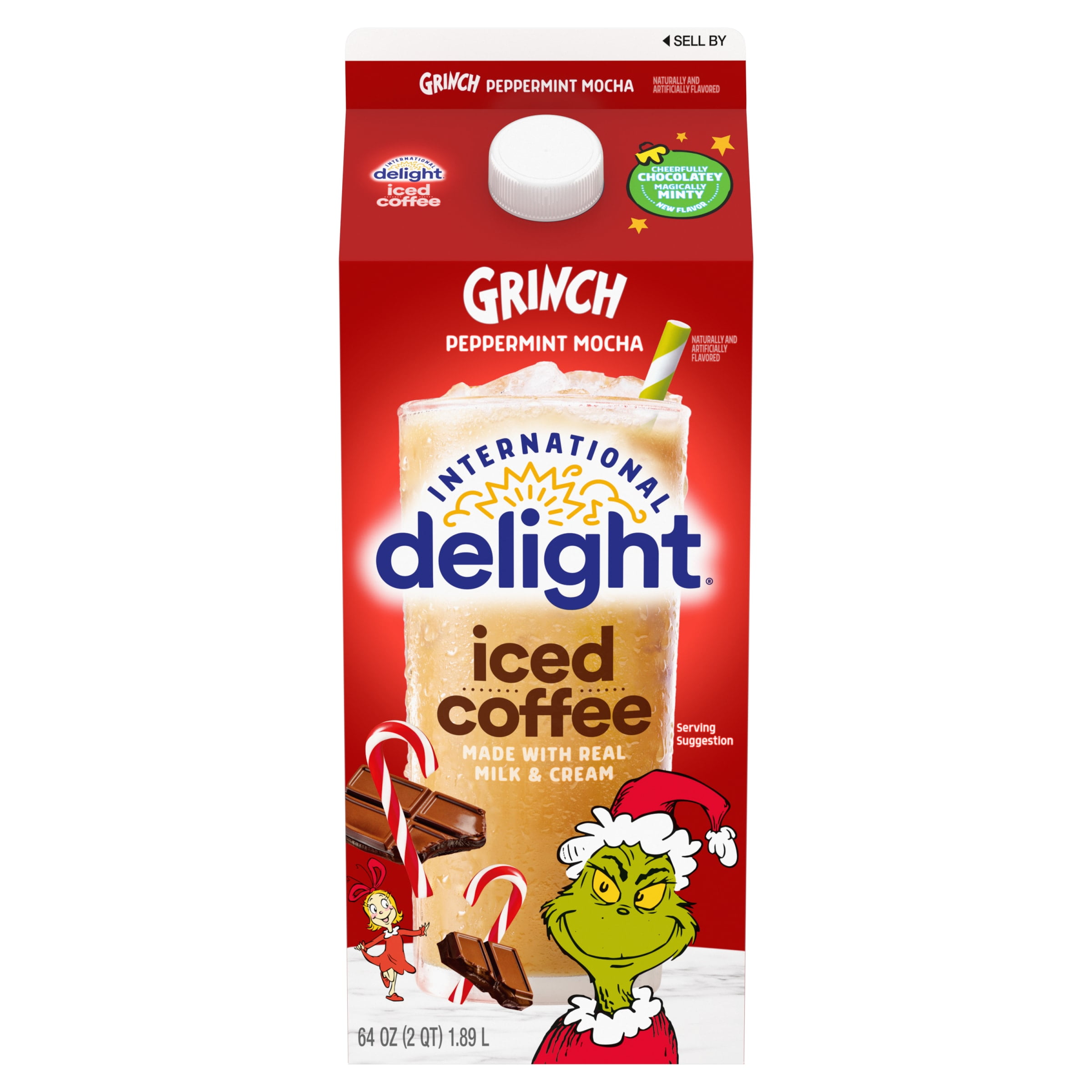 International Delight Grinch Peppermint Mocha Coffee Creamer, 32