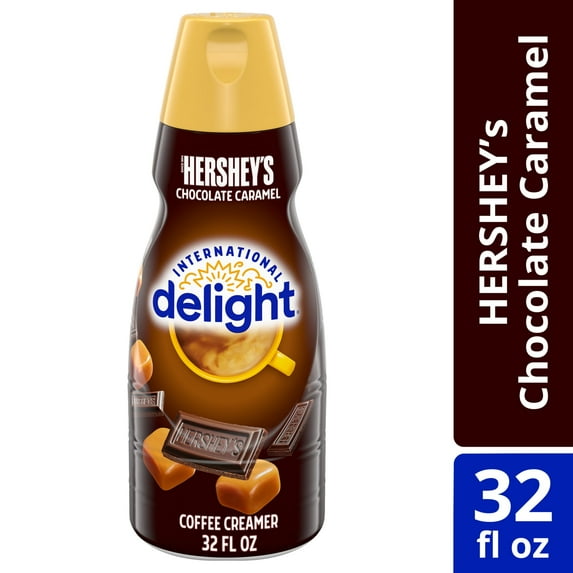 International Delight HERSHEY’S Chocolate Caramel Coffee Creamer, 32 fl oz Bottle