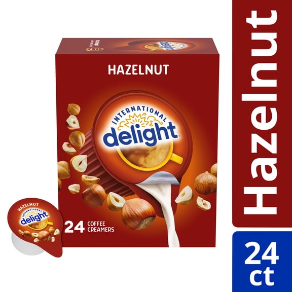 International Delight Hazelnut Coffee Creamer Singles, 0.44 fl oz, 24 Count