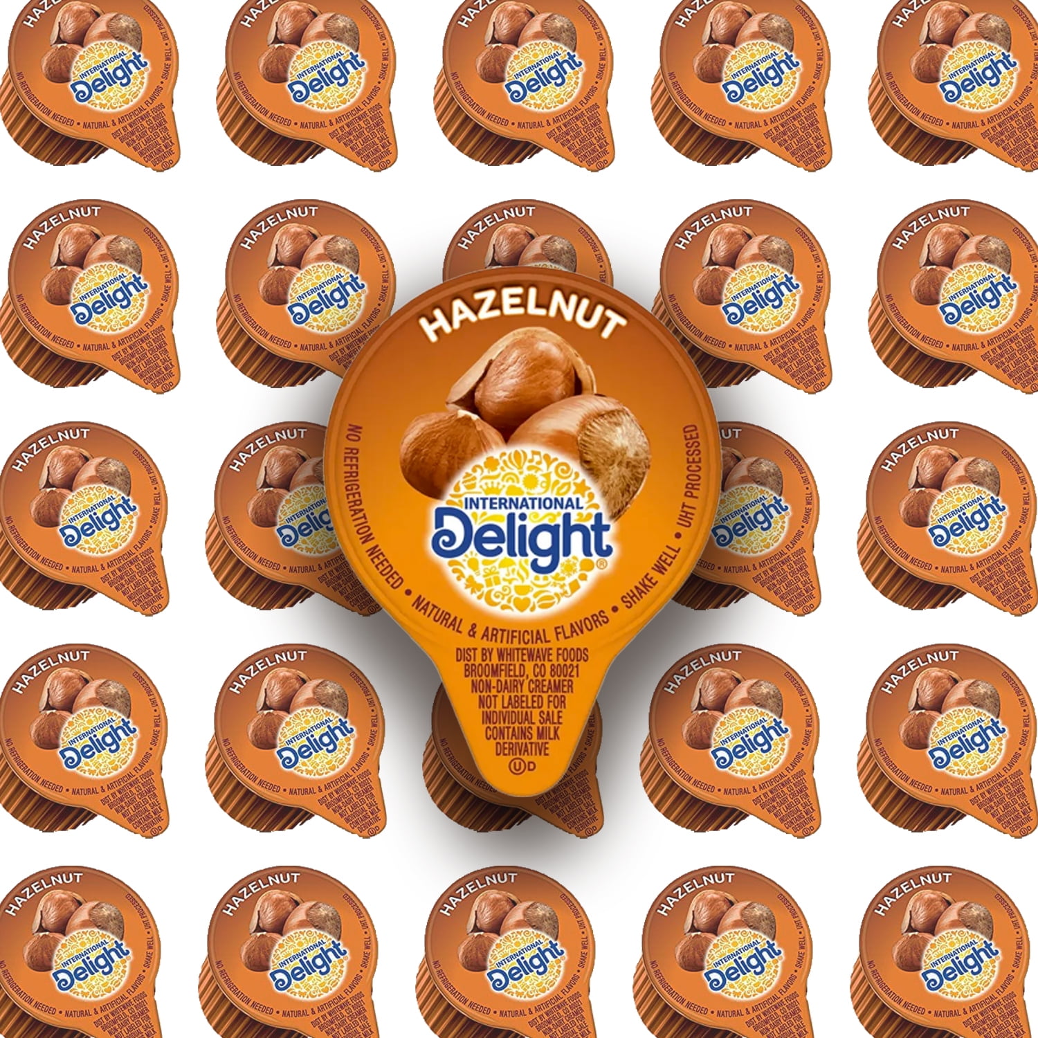 International Delight, Hazelnut, SingleServe NonDairy Coffee Creamers