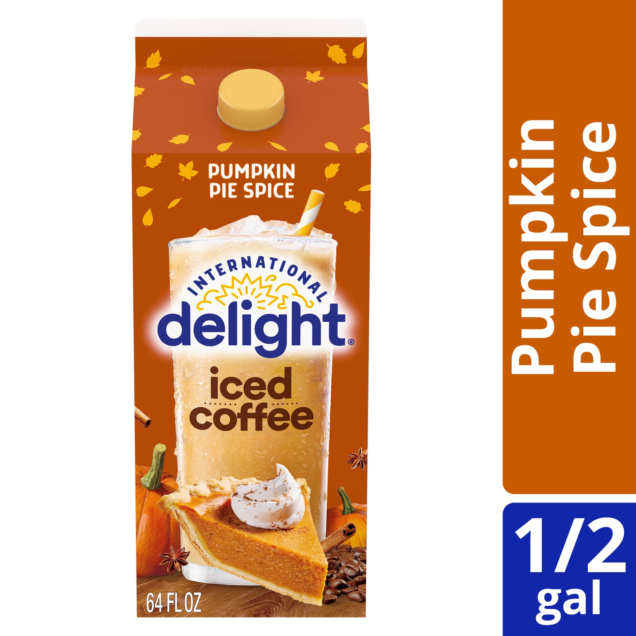 International Delight Pumpkin Pie Spice Iced Coffee, 64 fl oz Carton