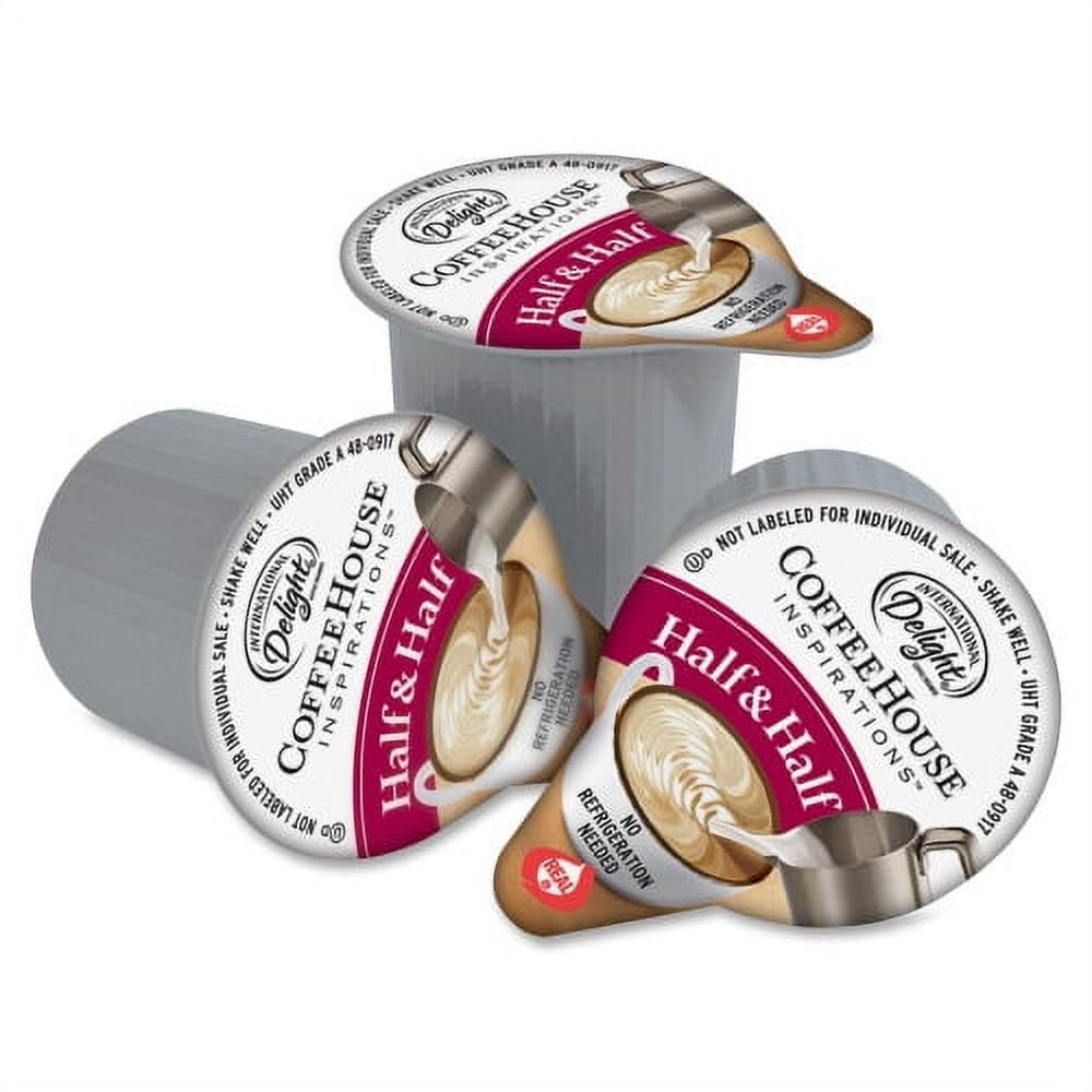 International Delight Int'l Delight Half/Half Singles 0.03 fl oz (1 mL) - 180/Carton - 1 Serving