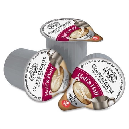 International Delight Int'l Delight Half/Half Singles 0.03 fl oz (1 mL) - 180/Carton - 1 Serving