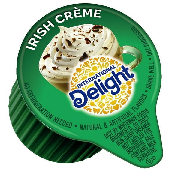 International Delight, Irish Creme, Single-Serve Coffee Creamers, 288 Count (Pack of 1), Shelf Stable Non-Dairy Flavored Coffee Creamer, Great for Home Use, Offices, Parties or Group Events