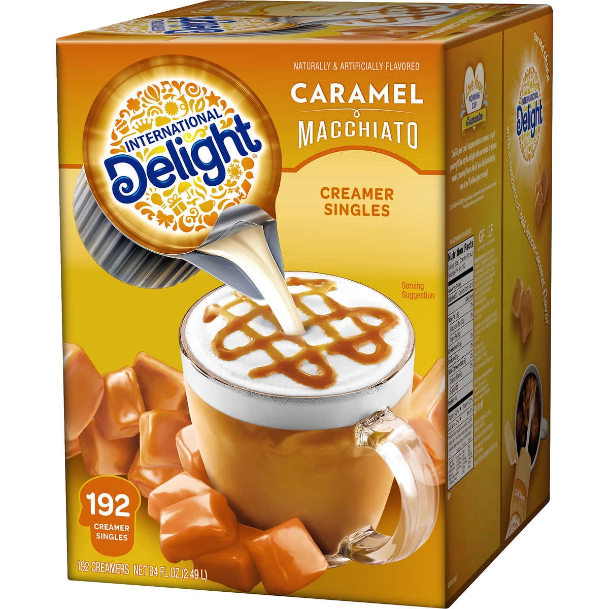 International Delight 192 ct NonDairy Creamer Singles, Caramel