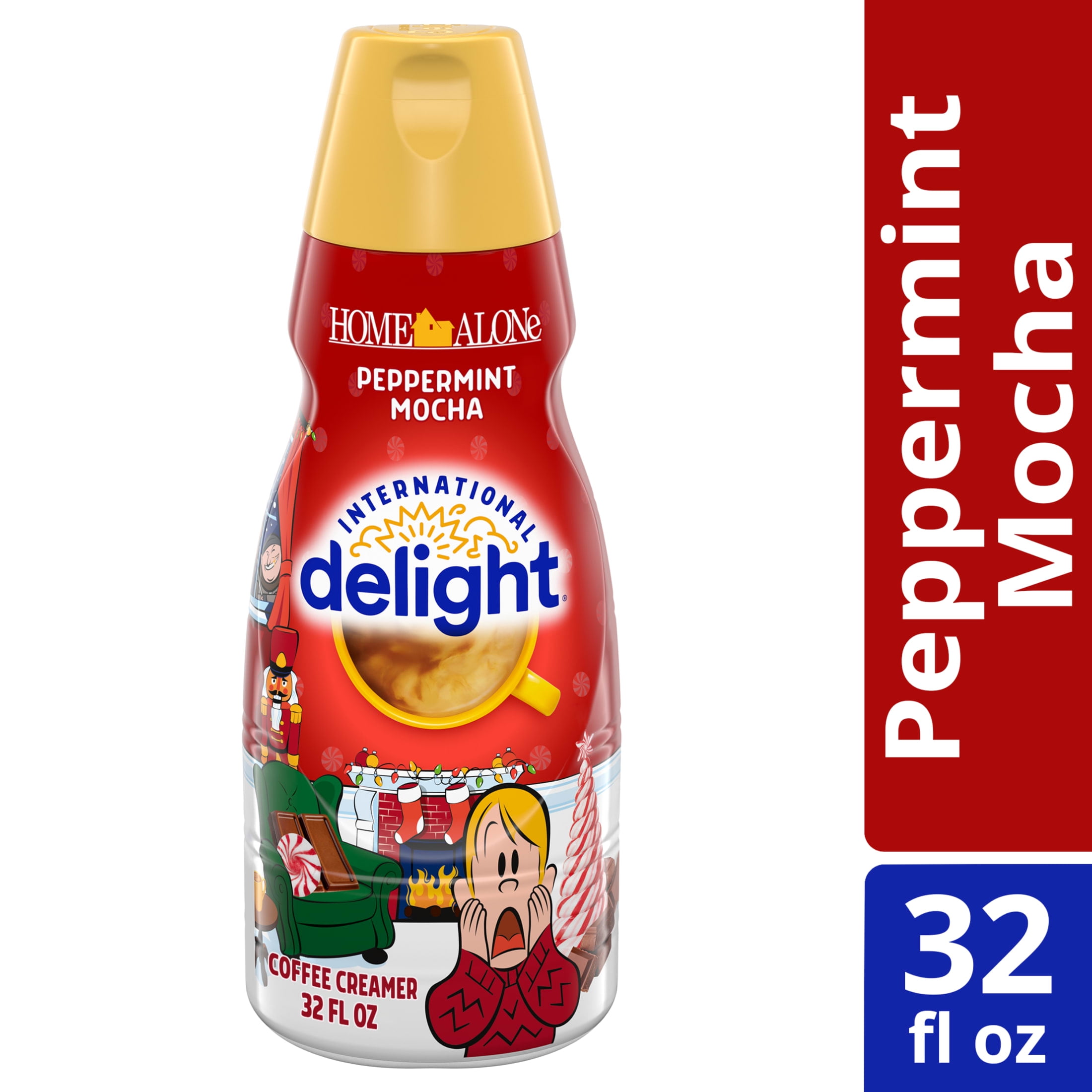 International Delight Home Alone Peppermint Mocha Coffee Creamer Bottle, 32 FL OZ