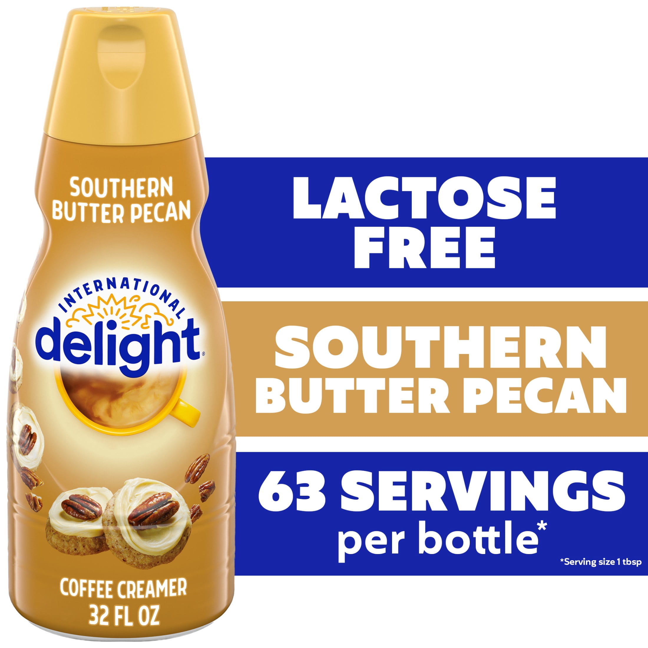 International Delight Southern Butter Pecan Coffee Creamer, 32 fl oz Bottle