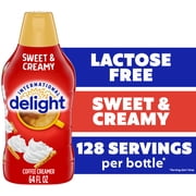 International Delight Sweet & Creamy Coffee Creamer Bottle, Lactose Free and Gluten Free, 64 fl oz