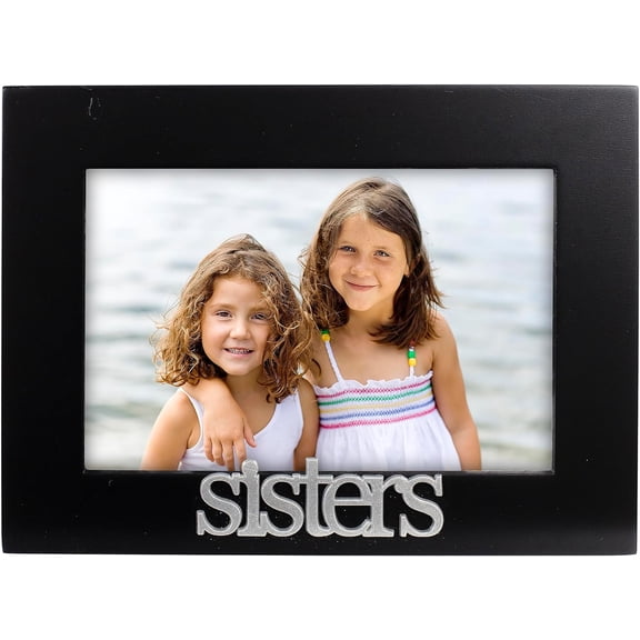 International Designs Sisters Expressions Picture Frame, 4x6, Black