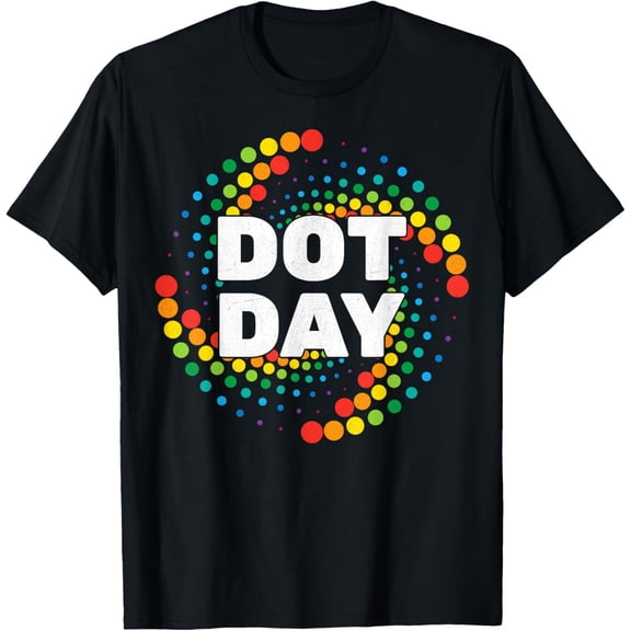 International Dot Day Colorful Spiral Dots Men Women Kids T-Shirt