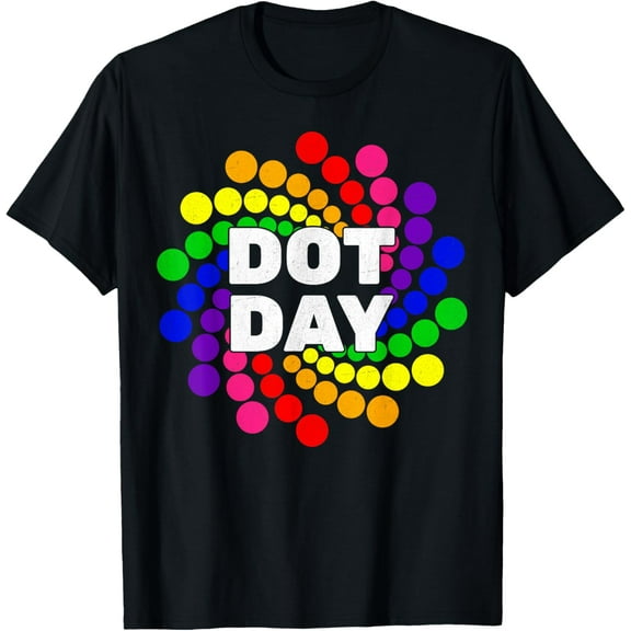 International Dot Day Colorful Spiral Dots Men Women Kids T-Shirt