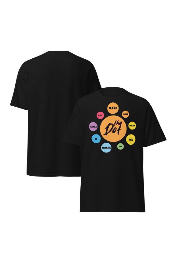 International Dot Day T-Shirt, Make Your Mark, Dot day Tee (Black, M)