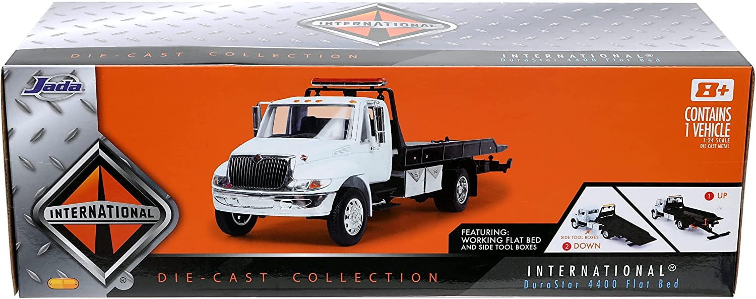 Jada 1/24 International DuraStar 4400 Flatbed Tow Truck Toy
