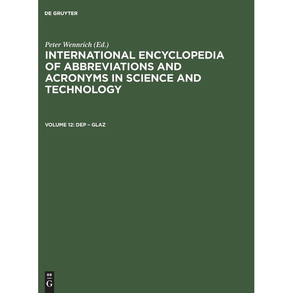 International Encyclopedia of Abbreviations and Acronyms in Science and Technology