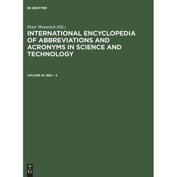 International Encyclopedia of Abbreviations and Acronyms in Science and Technology