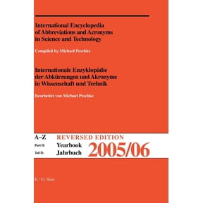 International Encyclopedia of Abbreviations and Acronyms in Science and Technology II : A-Z Reversed Edition