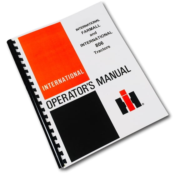 International Farmall 806 Tractor Owners Operators Manual Maintenance Controls