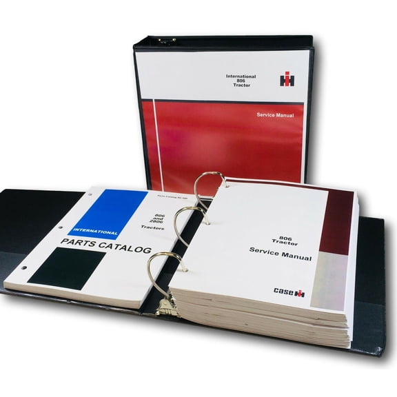 International Farmall 806 Tractor Service Repair Manual Parts Catalog Shop Book