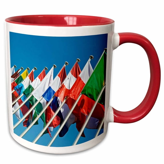 3drose, International Flags - Co05 Nto0000 - Nico Tondini, 11oz Two-tone Red Mug