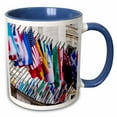 thumbnail image 1 of 3drose, International Flags Waving in the Wind, San Francisco, California, Usa, 15oz Two-tone Blue Mug, 1 of 6