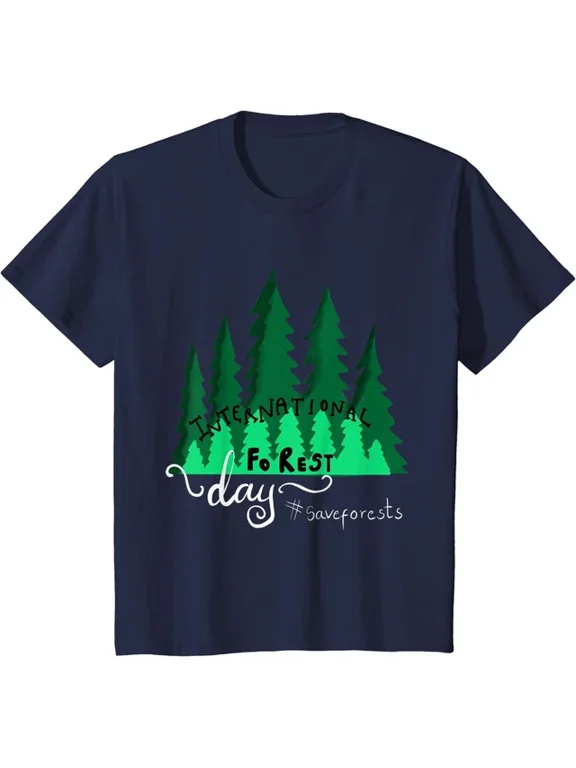 International Forest Day Save Forests Think Green Graphic T-Shirt