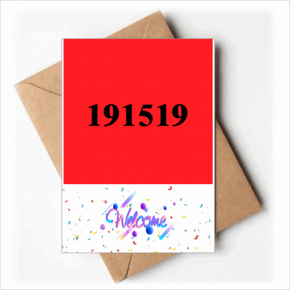 International General Help Number Welcome Back Greeting Cards Envelopes Blank