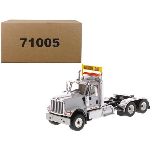 International HX520 Day Cab Tandem Tractor 1-50 Diecast Model, Light Grey