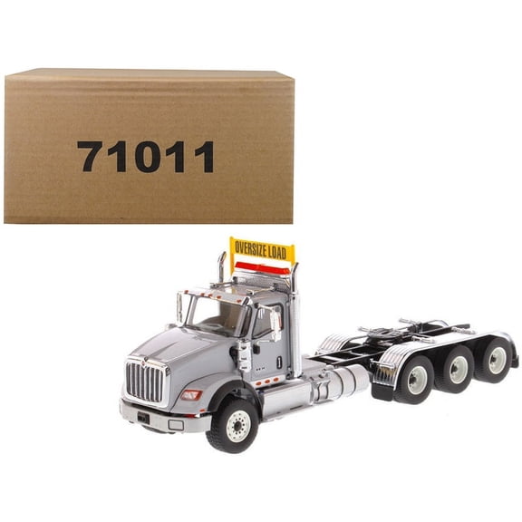 International HX620 Day Cab Tridem Tractor Light Grey 1/50 Diecast Model by Diecast Masters
