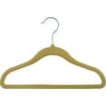thumbnail image 1 of International Hanger Tan Kid's Velvet Non Slip Suit Hanger for Tops and Bottoms, 50 Pack, 1 of 3
