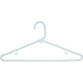 thumbnail image 1 of International Hanger White Plastic Tubular Suit Hanger for Tops or Pants, 72 Pack, 1 of 4